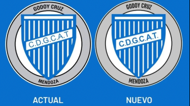 Godoy Cruz estrenó nuevo escudo en la previa de la vuelta al Feliciano Gambarte