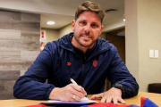 Damián Ayude fue presentado como nuevo entrenador de San Lorenzo