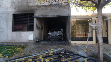 Explosión e incendio en una casa de Godoy Cruz