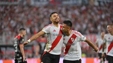 River goleó a Barracas Central, sigue de racha y mete presión