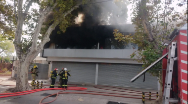 Se incendió un reconocido comercio de Guaymallén
