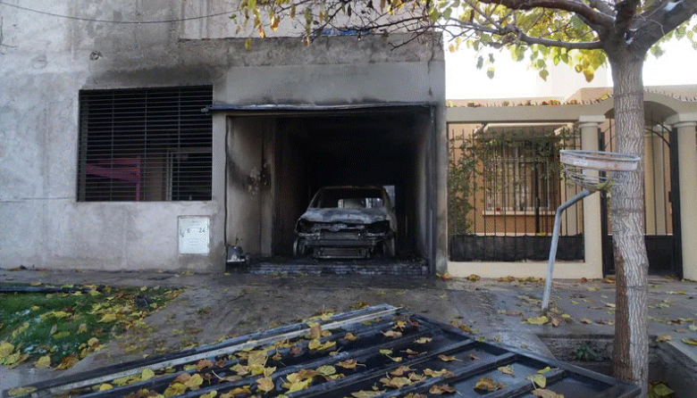 Explosión e incendio en una casa de Godoy Cruz