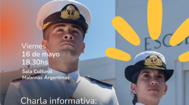 La Armada Argentina se presenta ante estudiantes en Las Heras