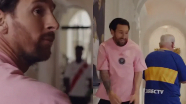 Lionel Messi hizo su propia versión de un spot histórico, con guiños a Boca Juniors y River Plate